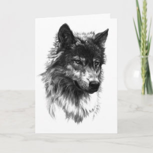 Lone Wolf - Romance Grußkarte Karte
