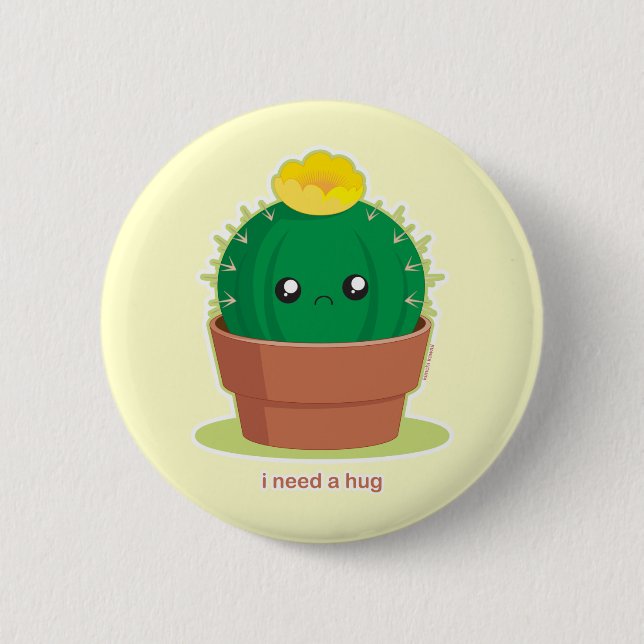 Lonely Cactus Button (Vorderseite)