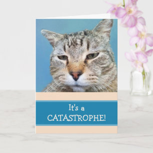 Lonely Cat Custom Miss You Karte