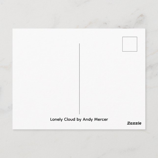 Lonely Cloud  Postkarte (Rückseite)