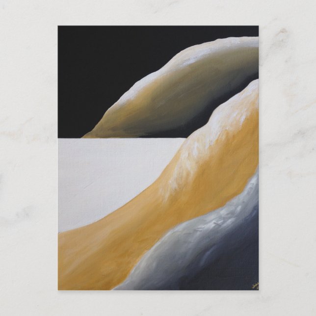 Lonely Desert Floor Postcard Postkarte (Vorderseite)