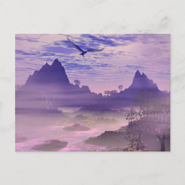 Lonely Eagle Postcard Postkarte (Vorderseite)