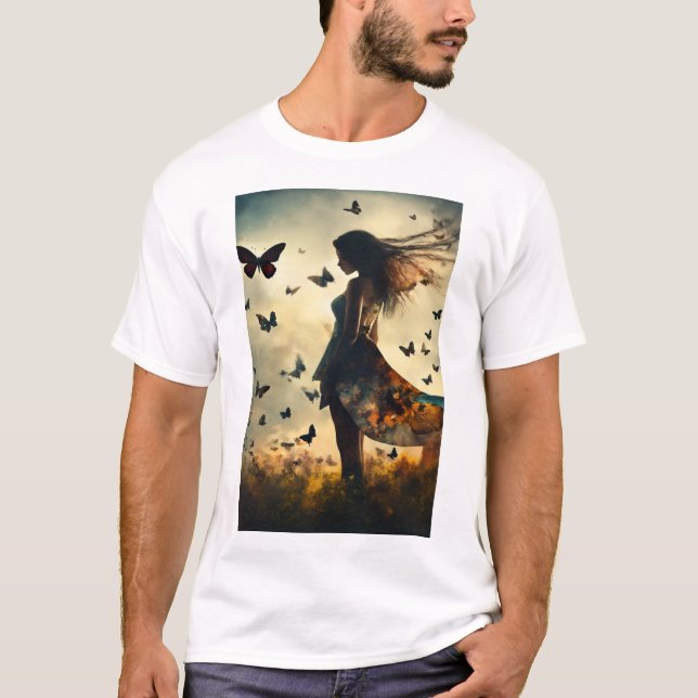 Lonely Girl: Ein ergreifendes Portrait der Einsamk T-Shirt (Vorderseite)