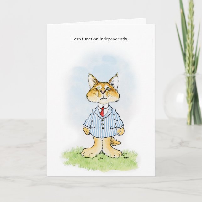 Lonely Kitty Card Karte (Vorderseite)