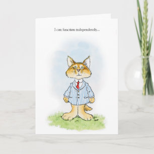 Lonely Kitty Card Karte