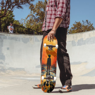 Lonely Man Expressionismus Skateboard