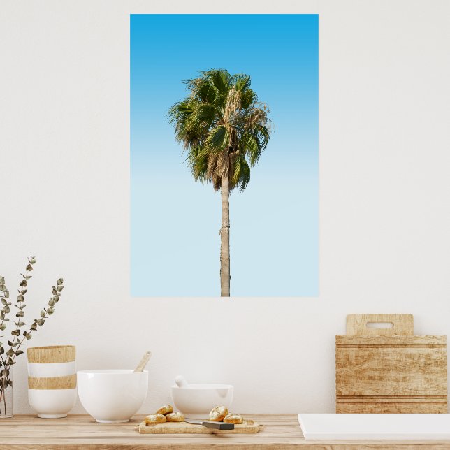 Lonely palm tree poster (Küche)