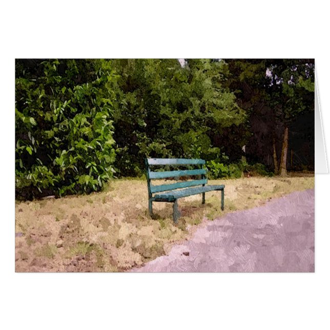 Lonely Park Bench (Vorderseite (Horizontal))