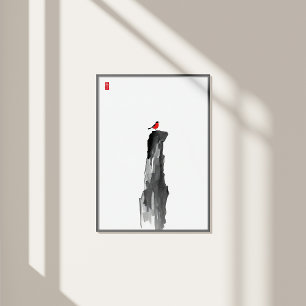 Lonely Peak - Minimalistische Decke Wand - Zen-Dek Fotodruck