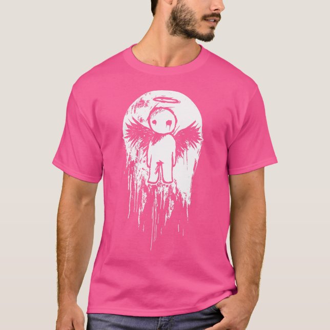 Lonely Sad Emo Gothic Angel 1 T-Shirt (Vorderseite)