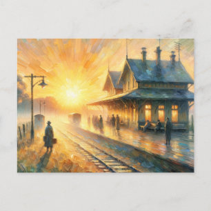 Lonely Station Postkarte