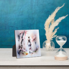 Lonely Woman Walking Fotoplatte