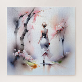 Lonely Woman Walking Puzzle