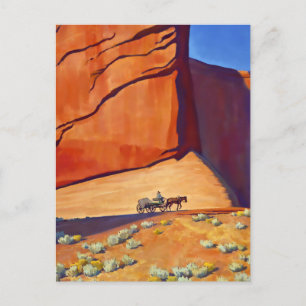 "Lonesome Journey" Western Art von Maynard Dixon Postkarte