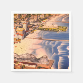 Long Beach, CA Boardwalk (California Dream) -> Lon Serviette