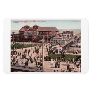Long Beach CA, Kalifornien, 1907 Vintag Magnet