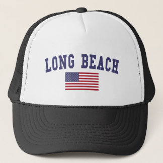 Long Beach CA US-Flagge Truckerkappe