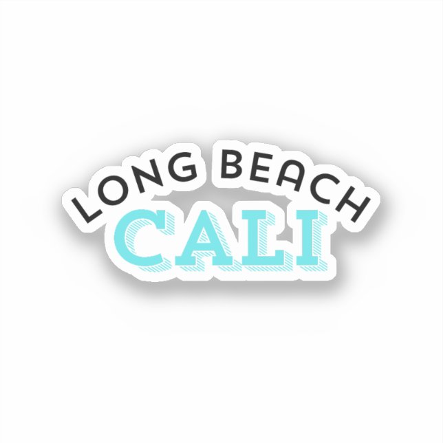 Long Beach California Aufkleber (Vorderseite)