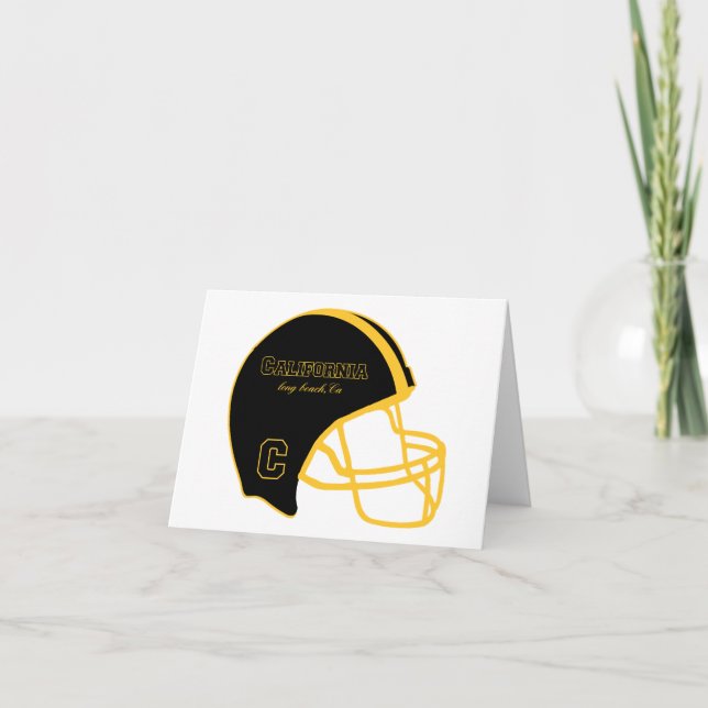 Long Beach California CA Basketball Logo Karte (Vorderseite)