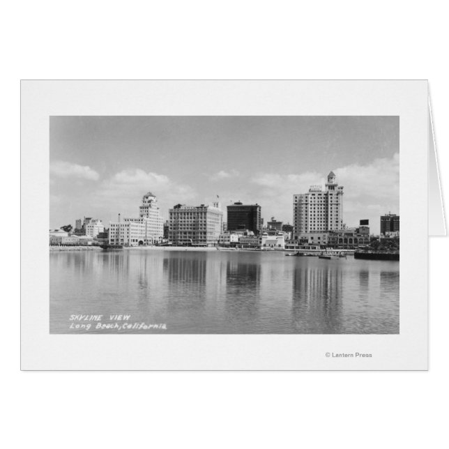 Long Beach, California City Skyline View (Vorderseite (Horizontal))