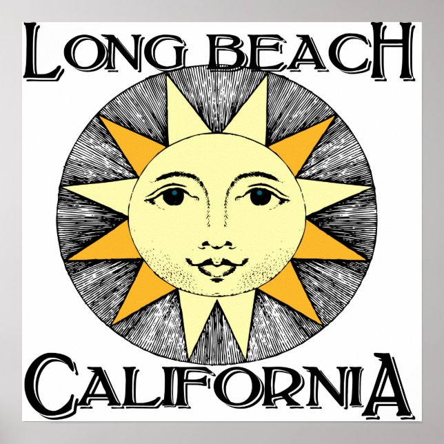Long Beach California Poster (Vorne)