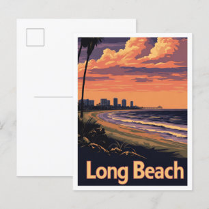 Long Beach California Postkarte