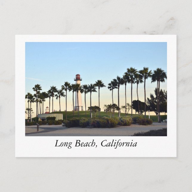 Long Beach California Postkarte (Vorderseite)