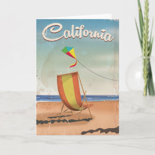 Long Beach California Reiseplakat Feiertagskarte