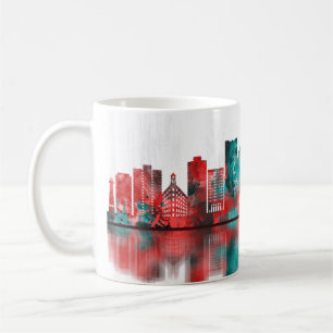 Long Beach California Skyline Kaffeetasse