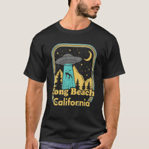 Long Beach California Ufo Alien Hunter 80er Staat  T-Shirt