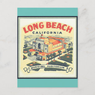 Long Beach    Californiavintage - Postkarte