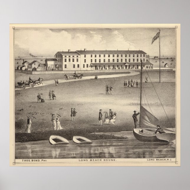 Long Beach House, Long Beach, NJ Poster (Vorne)