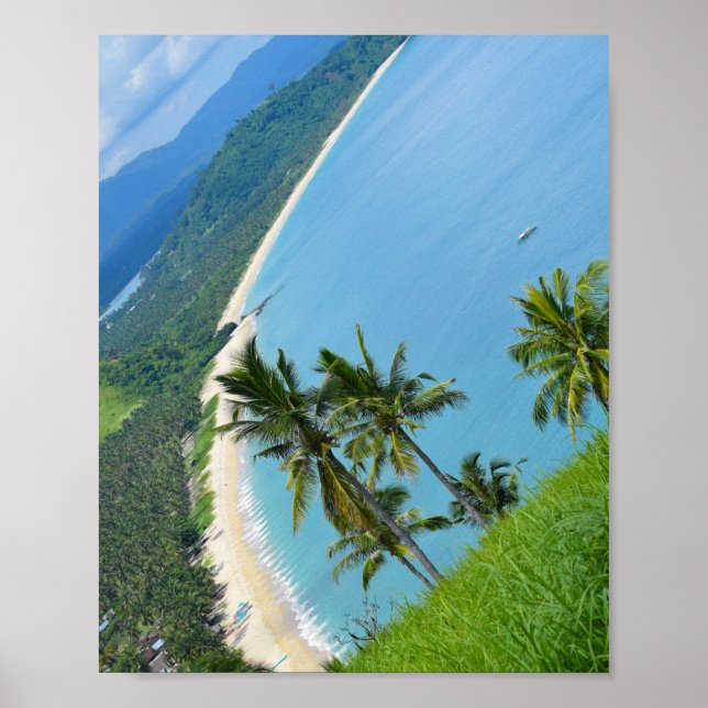 Long Beach in San Vicente Palawan Philippinen Poster (Vorne)