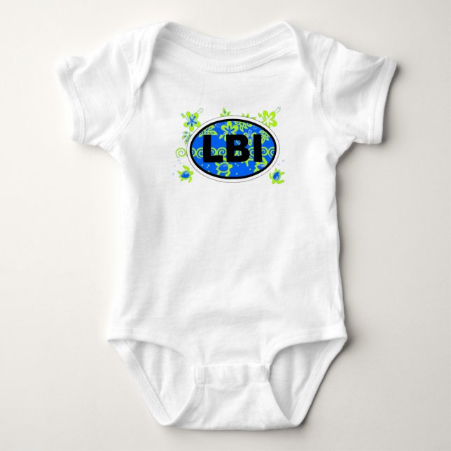 Long Beach Insel Baby Strampler (Vorderseite)