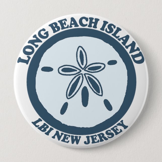 Long Beach Insel Button (Vorderseite)