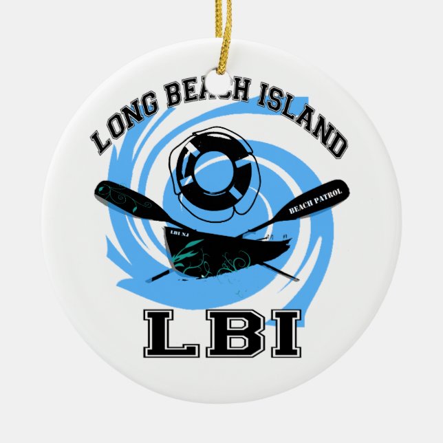 Long Beach Insel Keramikornament (Vorne)