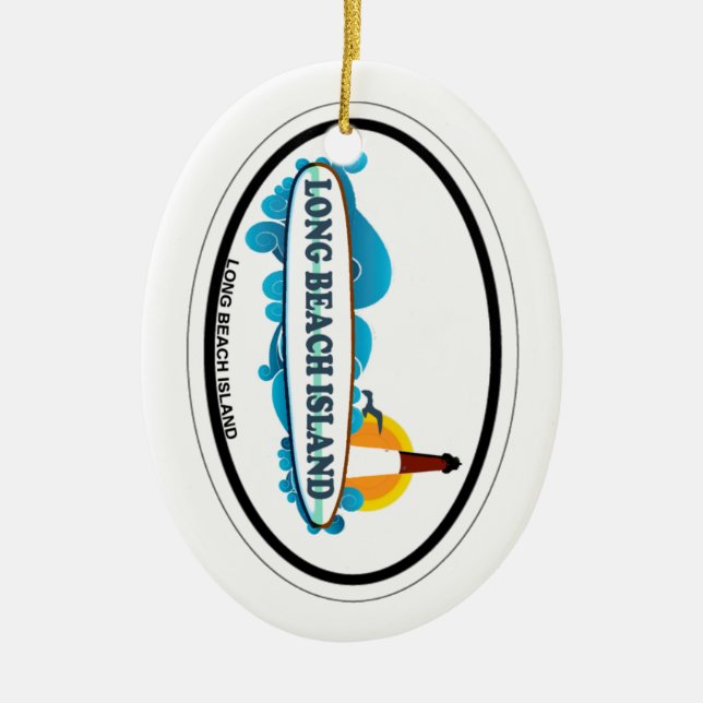 Long Beach Insel Keramikornament (Vorne)