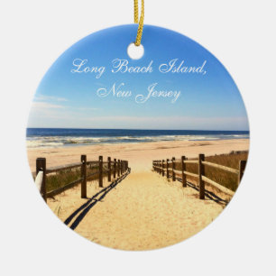 Long Beach Insel, NJ LBI Weihnachtsverzierung Keramik Ornament