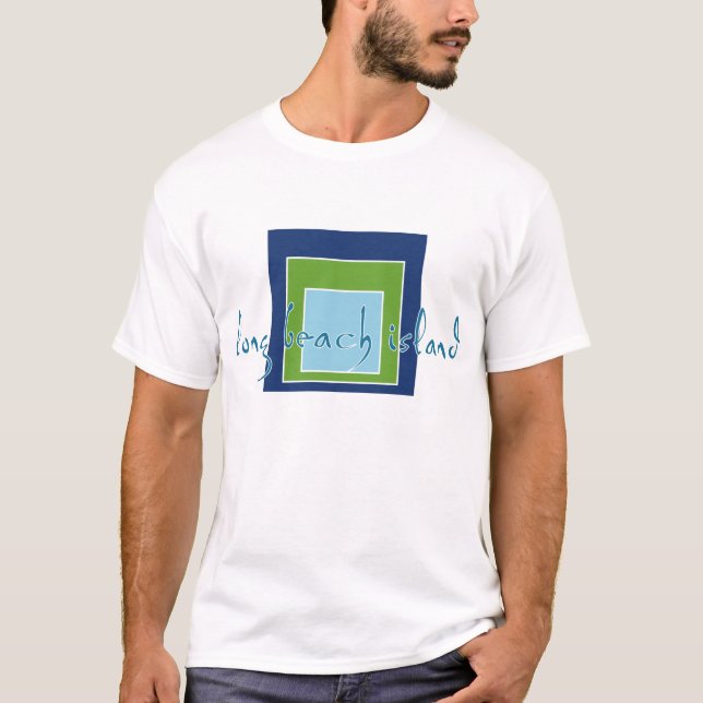 LONG BEACH INSEL-QUADRATE T-Shirt (Vorderseite)