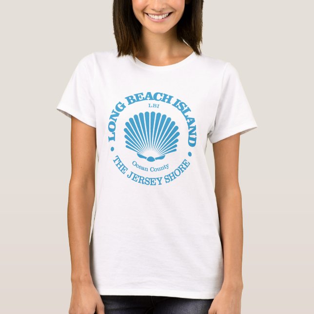 Long Beach Island (Muschel) T-Shirt (Vorderseite)