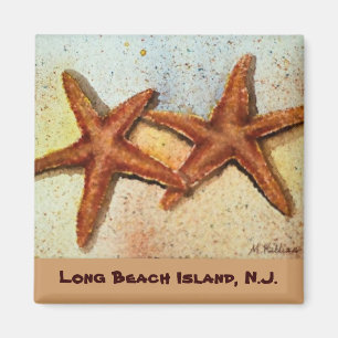 Long Beach Island, N.J. Andenken-Seesternmagnet Magnet