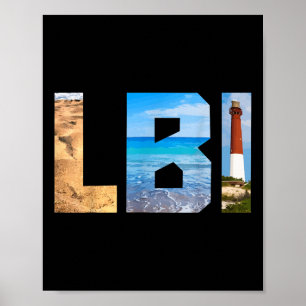 Long Beach Island New Jersey Lbi Vintag _1 Poster