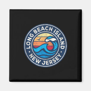 Long Beach Island New Jersey Nj Vintag Nautical W Magnet