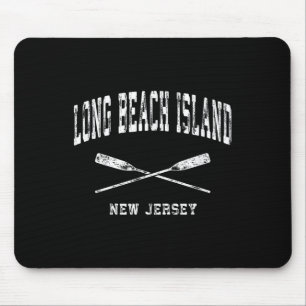 Long Beach Island New Jersey Vintage-Nautisches Kr Mousepad