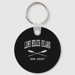 Long Beach Island New Jersey Vintage Wasserkreuze Schlüsselanhänger