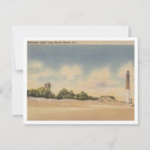 Long Beach Island NJ, Barnegat Light 1946 Inspirie Postkarte
