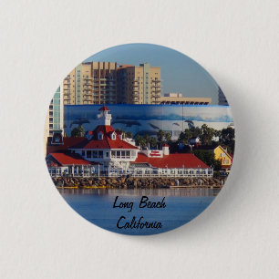 Long Beach Kalifornien Button