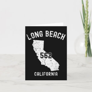 Long Beach Kalifornien Ca 562 Vintage Athletik Sti Karte