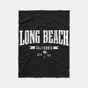Long Beach Kalifornien Gegr. 1897 Vintage Fleecedecke