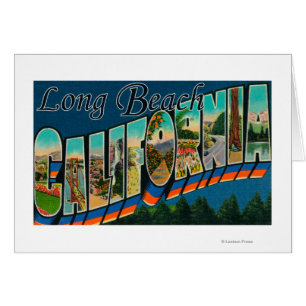 Long Beach, Kalifornien - große Buchstabe-Szenen